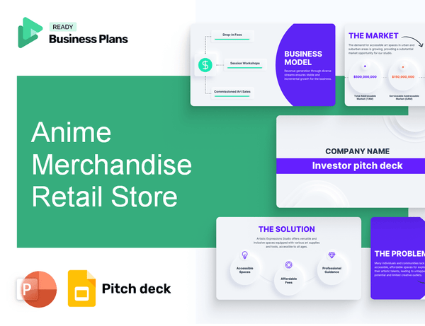 Anime Merchandise Retail Store Pitch Deck