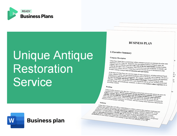 Unique Antique Restoration Service Business Plan