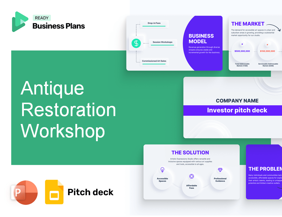 Antique Restoration Workshop Pitch Deck