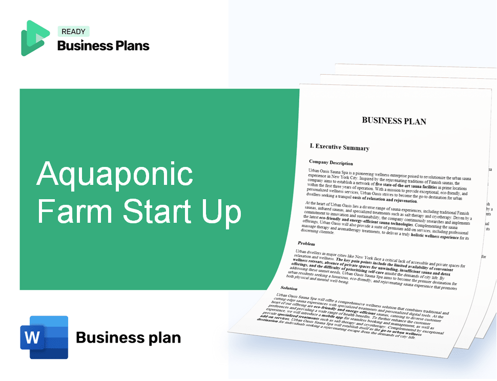 Aquaponic Farm Start Up Business Plan