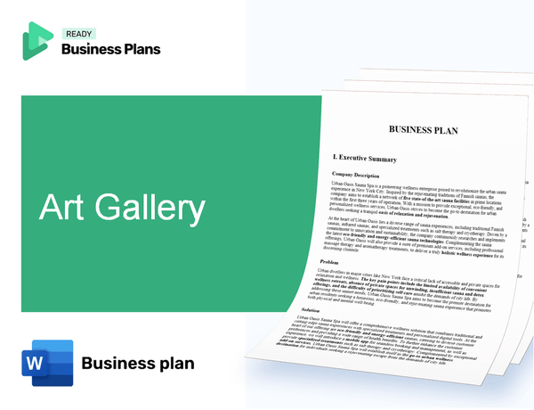 Art Gallery Business Plan