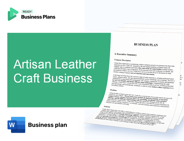 Artisan Leather Craft Business Business Plan
