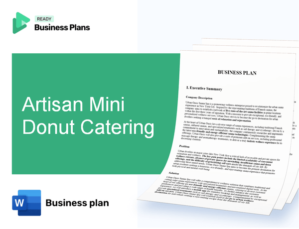 Artisan Mini Donut Catering Business Plan