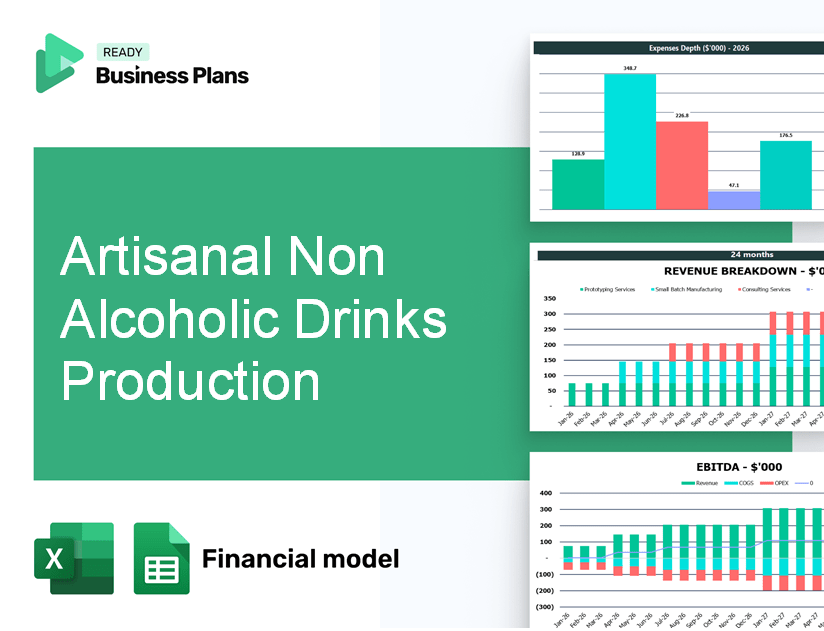 Artisanal Non Alcoholic Drinks Production Financial Model