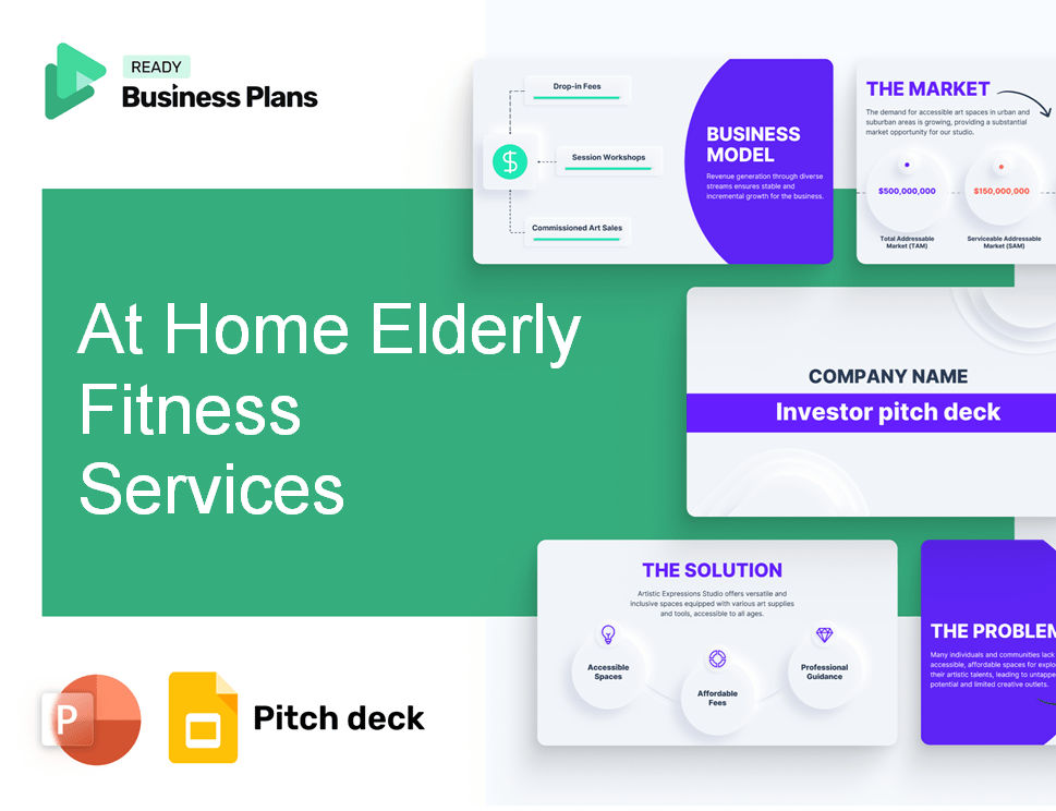 At Home Elderly Fitness Services Pitch Deck