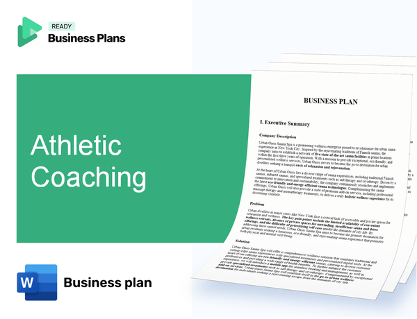 Athletic Coaching Business Plan
