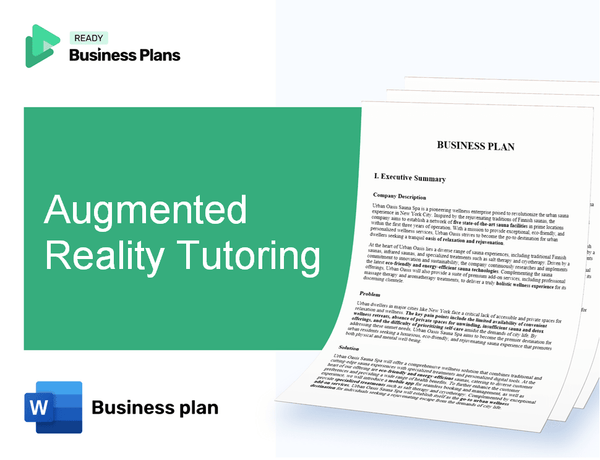 Augmented Reality Tutoring Business Plan
