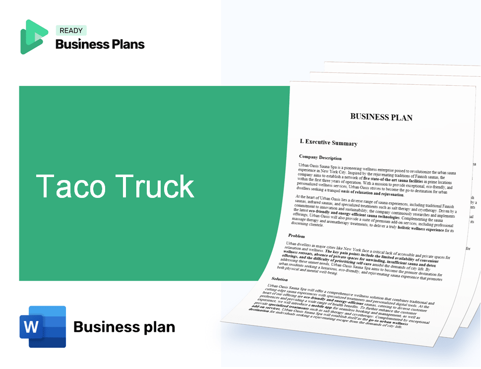 Taco Truck Business Plan