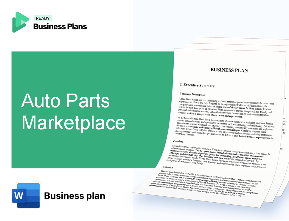 Auto Parts Marketplace Business Plan