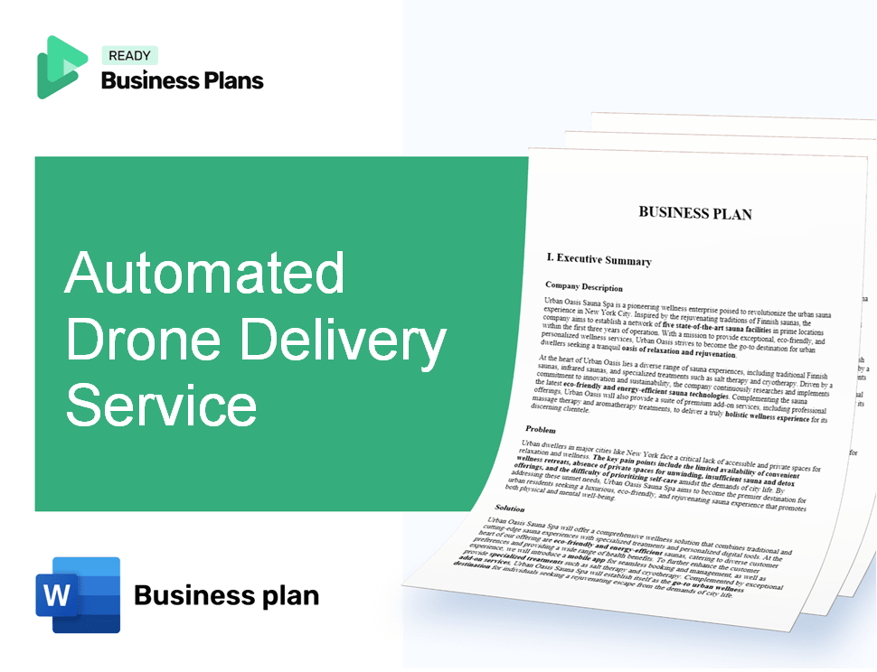Automated Drone Delivery Service Business Plan