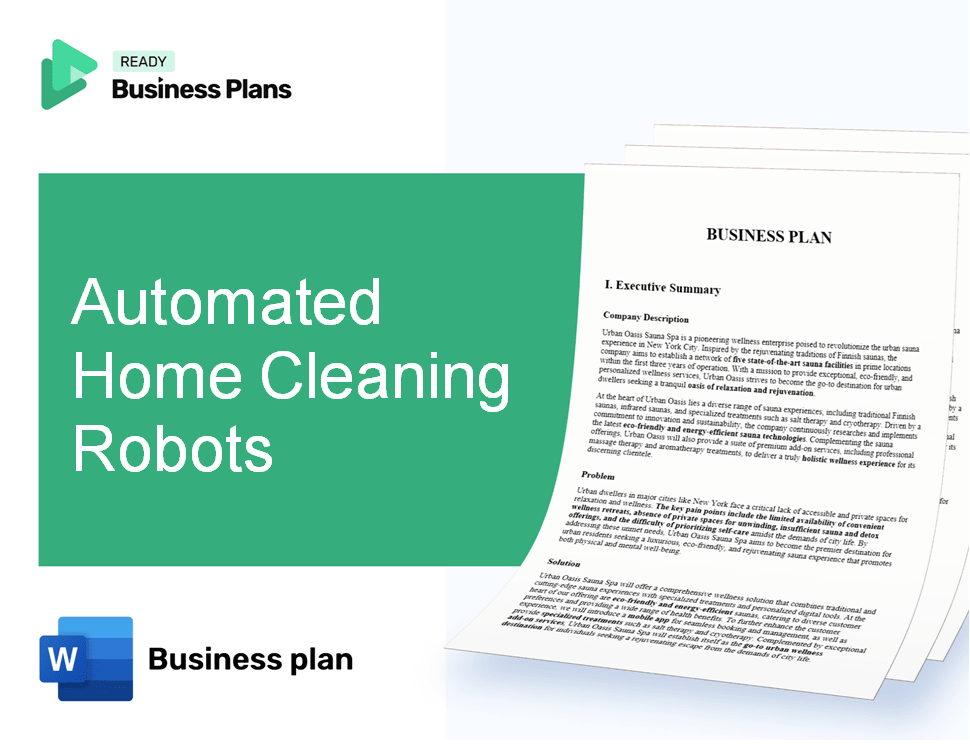 Automated Home Cleaning Robots Business Plan