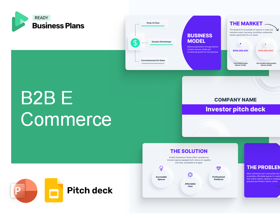 B2B E Commerce Pitch Deck