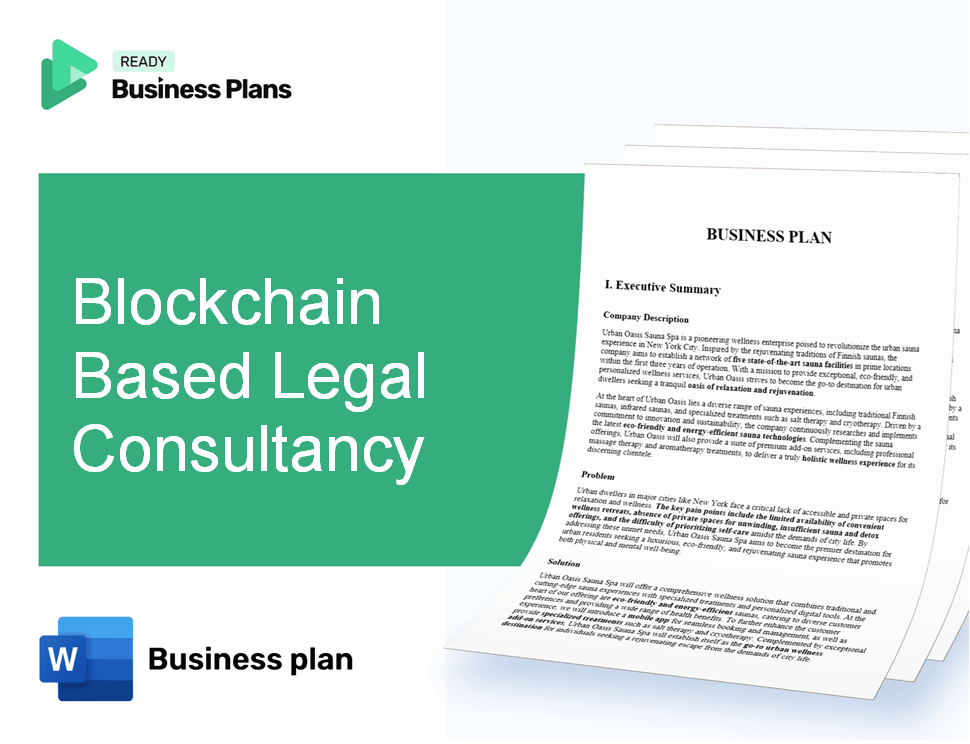 Blockchain Based Legal Consultancy Business Plan