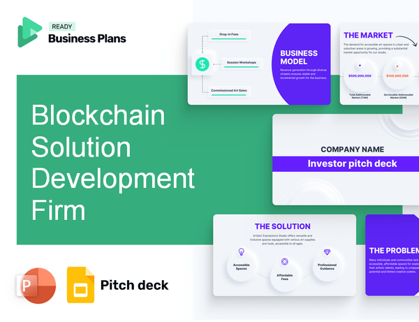 Blockchain Solution Development Firm Pitch Deck