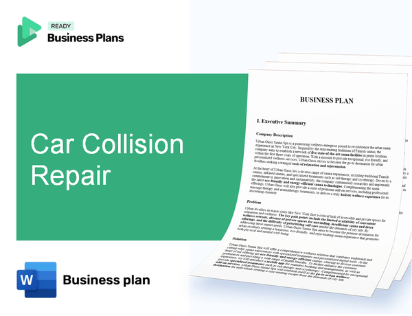 Car Collision Repair Business Plan