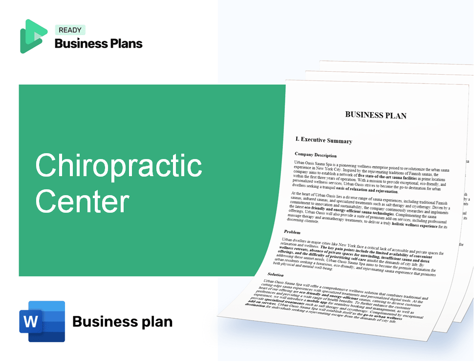 Chiropractic Center Business Plan