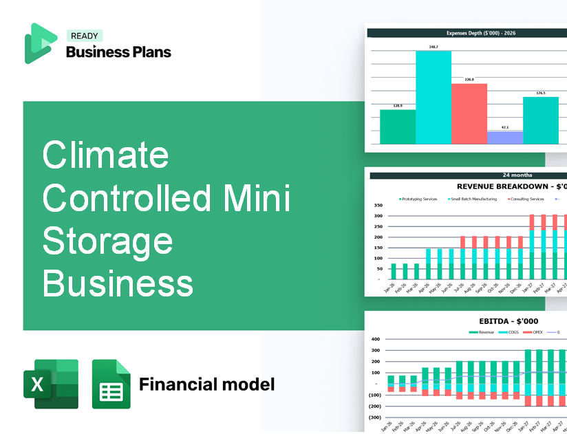 Climate Controlled Mini Storage Business Financial Model