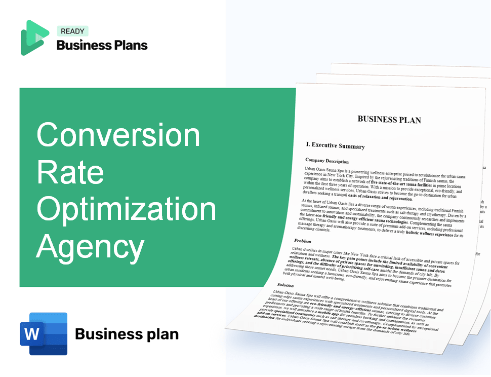Conversion Rate Optimization Agency Business Plan