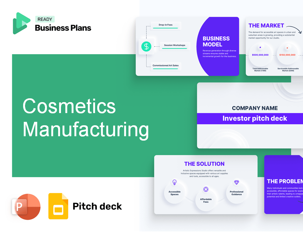 Cosmetics Manufacturing Pitch Deck
