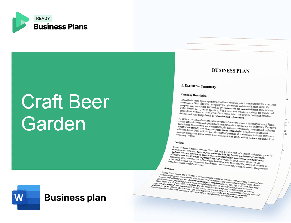 Craft Beer Garden Business Plan
