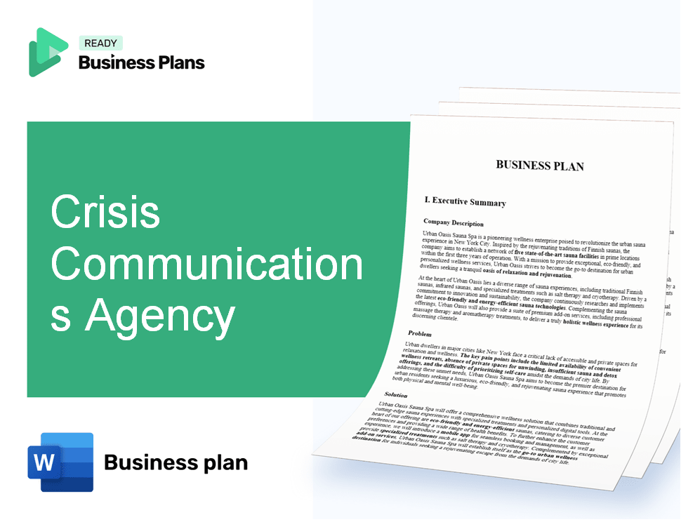 Crisis Communications Agency Business Plan