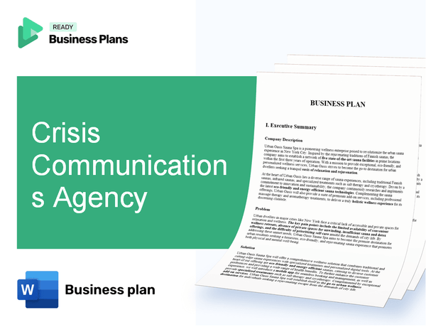 Crisis Communications Agency Business Plan