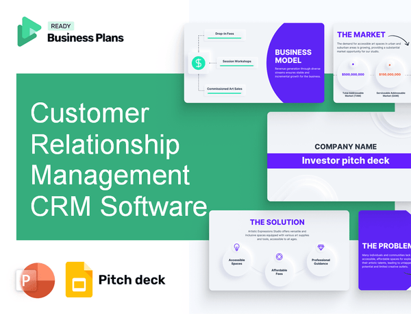 Customer Relationship Management CRM Software Provider Pitch Deck