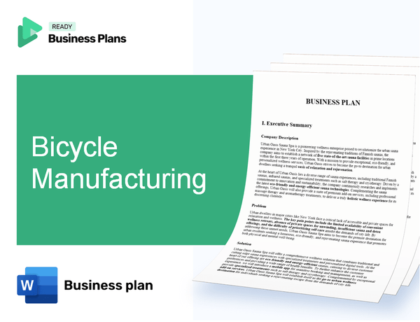 Bicycle Manufacturing Business Plan