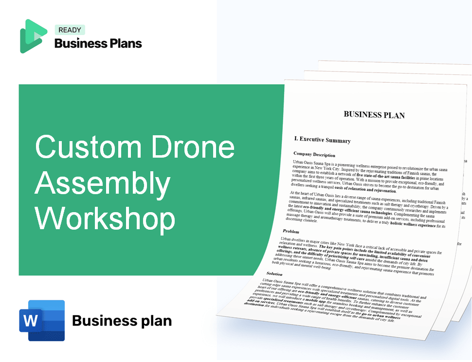 Custom Drone Assembly Workshop Business Plan