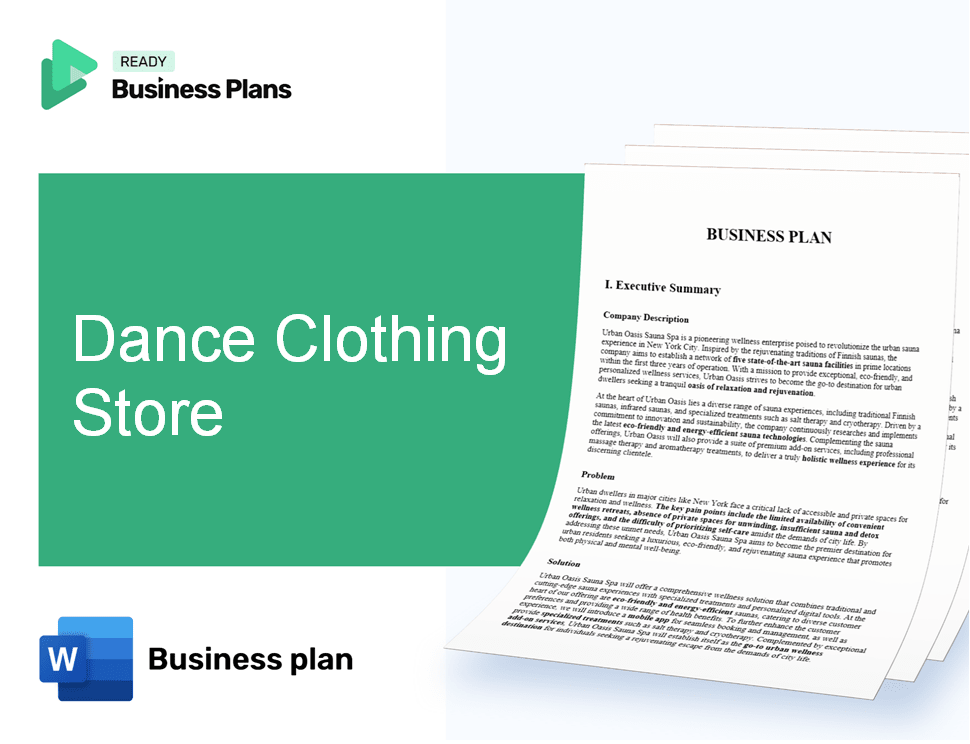 Dance Clothing Store Business Plan