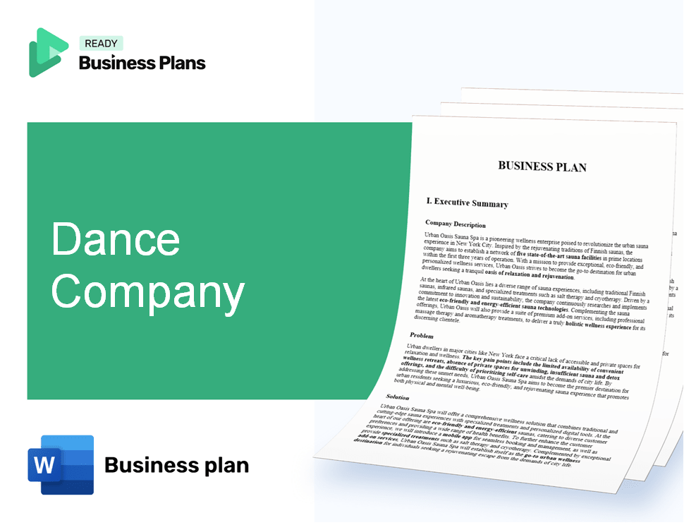 Dance Company Business Plan