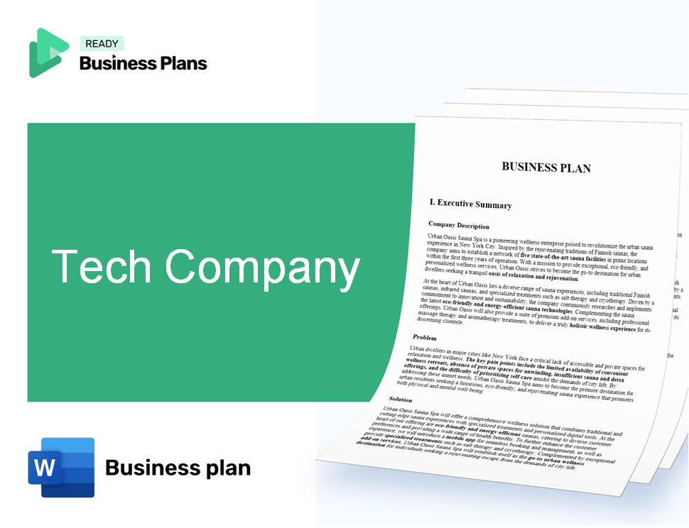 Tech Company Business Plan
