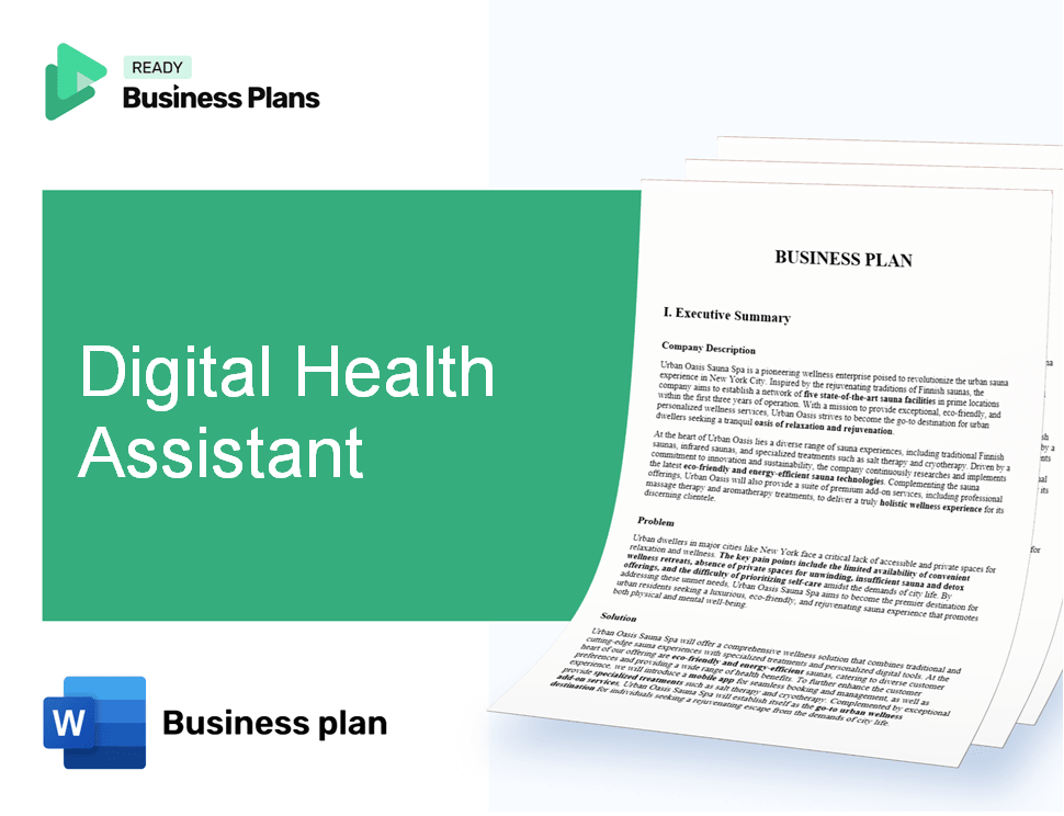 Digital Health Assistant Business Plan