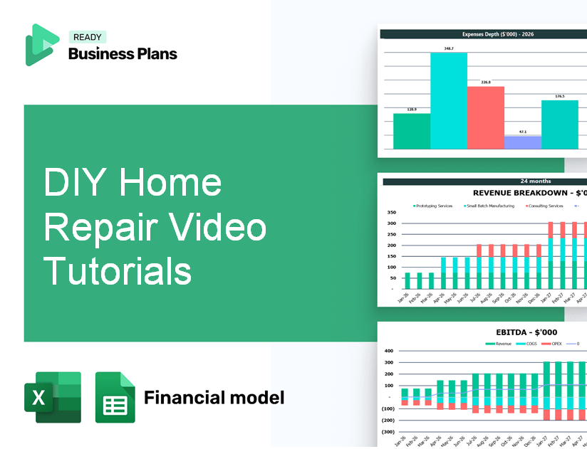 DIY Home Repair Video Tutorials Financial Model