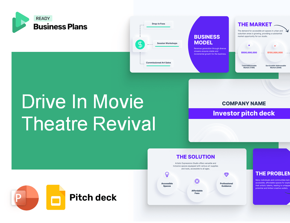 Drive In Movie Theatre Revival Pitch Deck