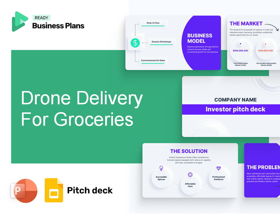 Drone Delivery For Groceries Pitch Deck