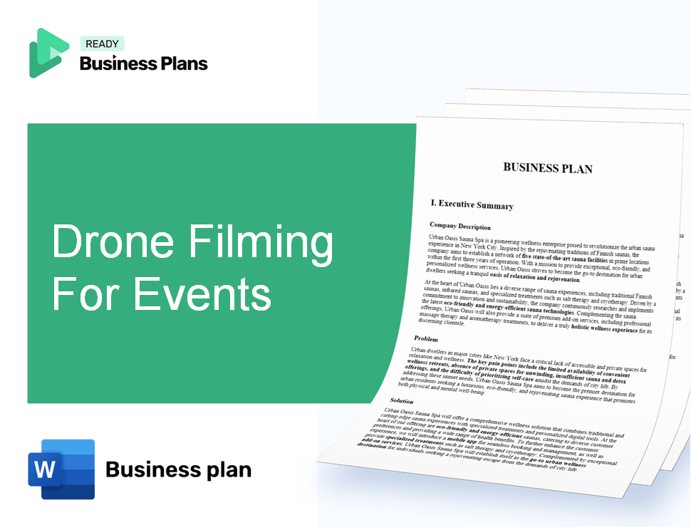 Drone Filming For Events Business Plan