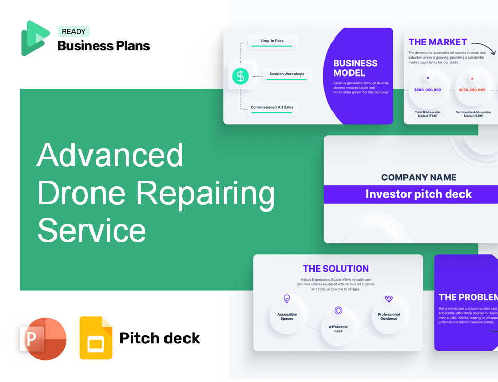 Advanced Drone Repairing Service Pitch Deck