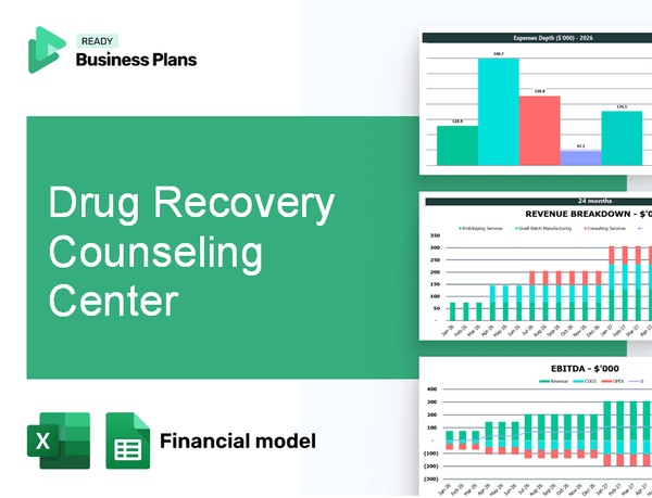 Drug Recovery Counseling Center Financial Model