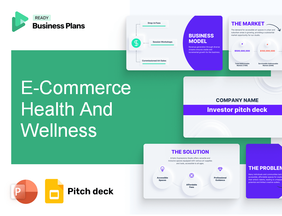 E-Commerce Health And Wellness Pitch Deck