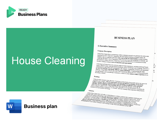 House Cleaning Business Plan