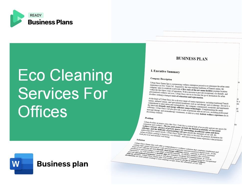 Eco Cleaning Services For Offices Business Plan