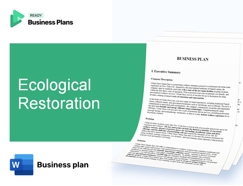 Ecological Restoration Business Plan