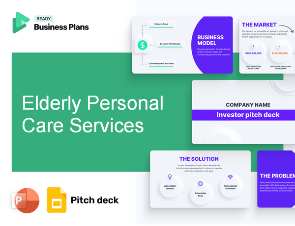 Elderly Personal Care Services Pitch Deck