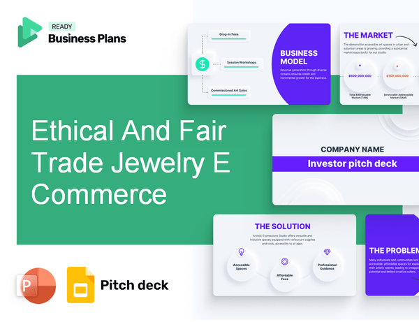 Ethical And Fair Trade Jewelry E Commerce Pitch Deck