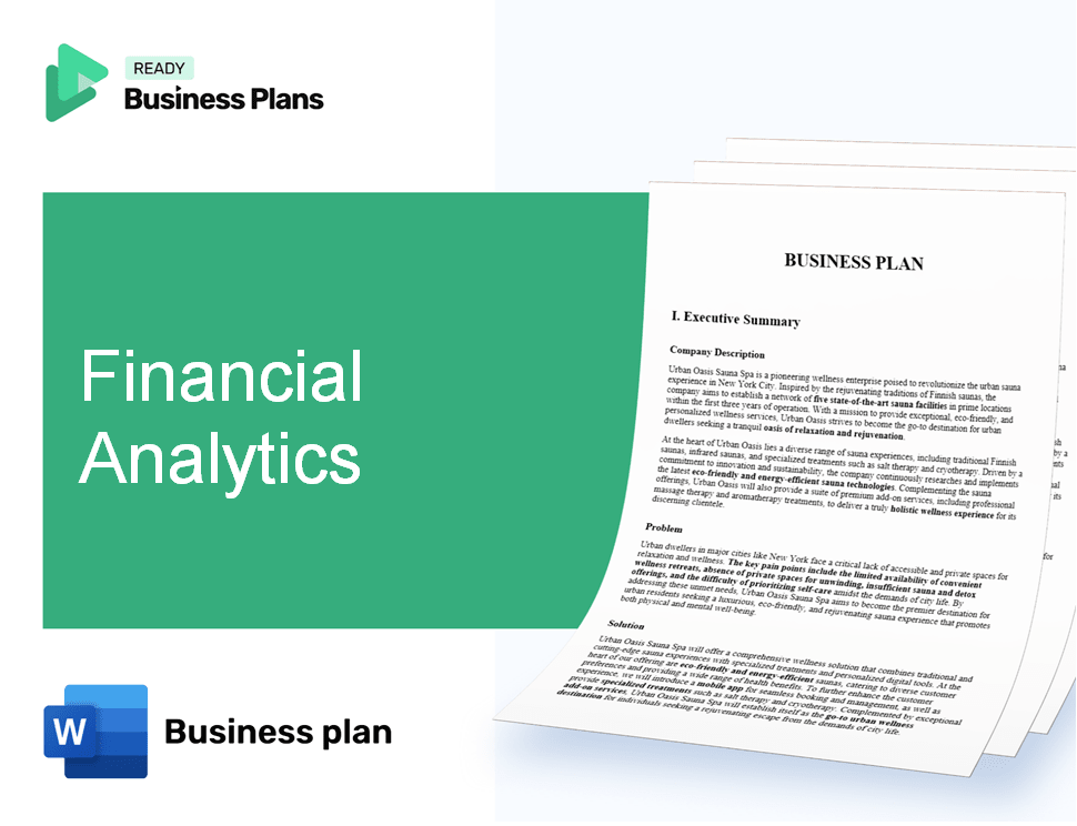 Financial Analytics Business Plan