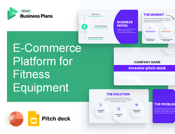 E-Commerce Platform for Fitness Equipment Pitch Deck