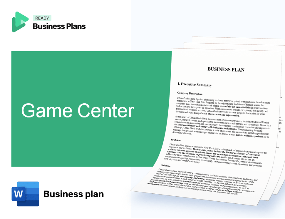 Game Center Business Plan