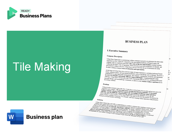 Tile Making Business Plan