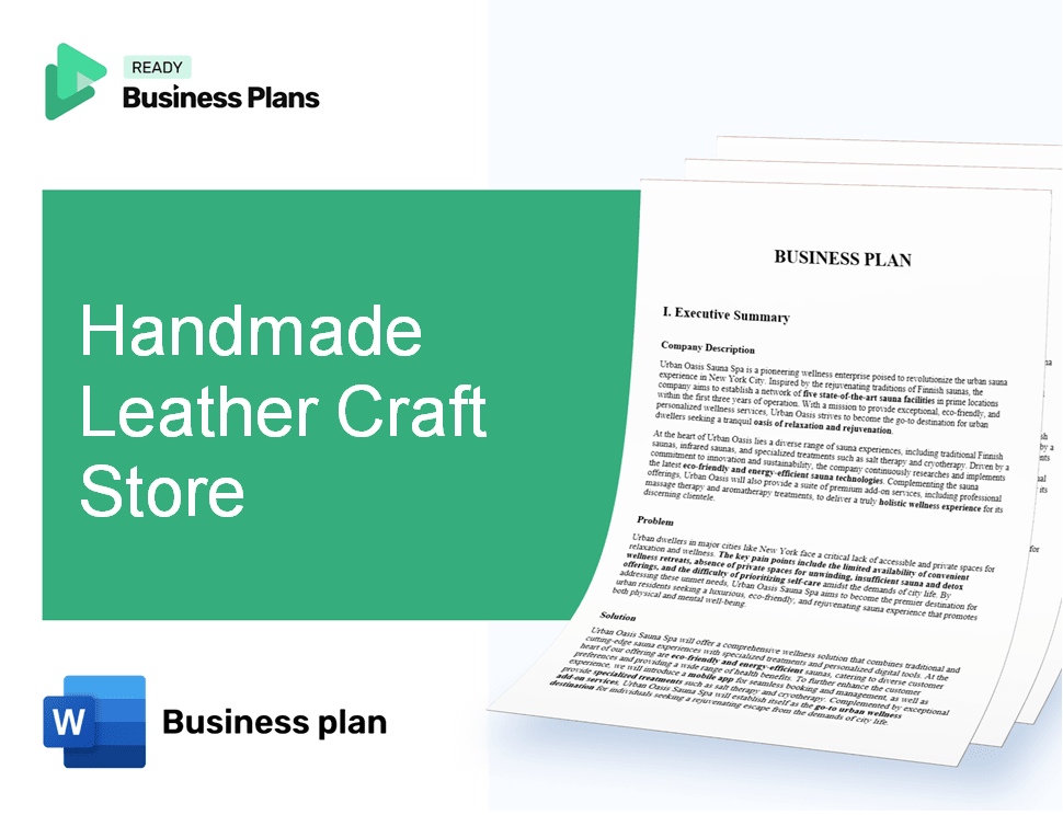 Handmade Leather Craft Store Business Plan